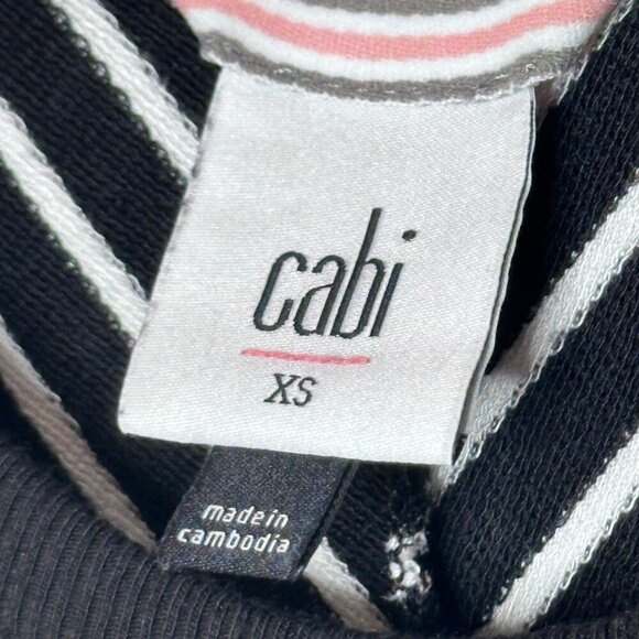 Cabi XS Striped Sleeveless Midi Dress Stretch Comfy Tiered Office Workwear Party - Picture 8 of 11